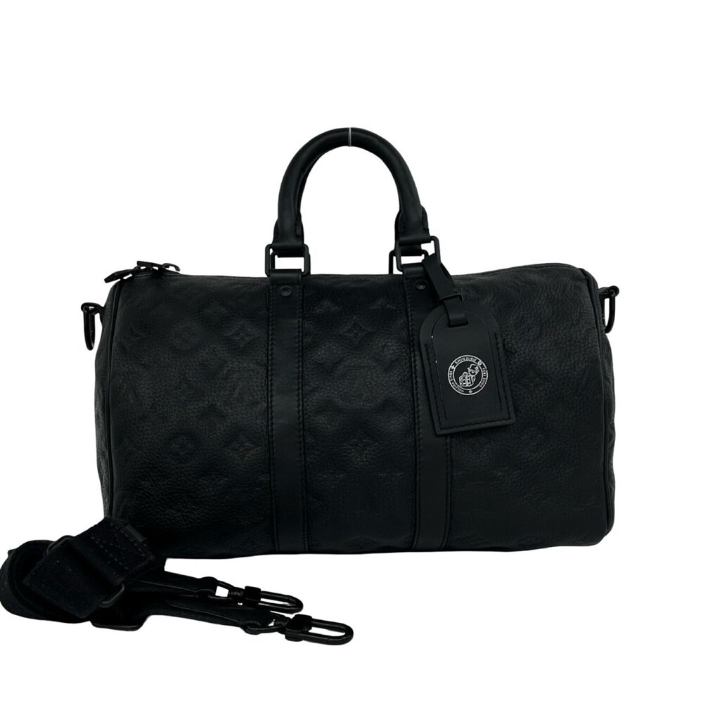 LOUIS VUITTON Keepall 35 Bandoulière Monogram Leather 2-way Shoulder Bag/Hand...
